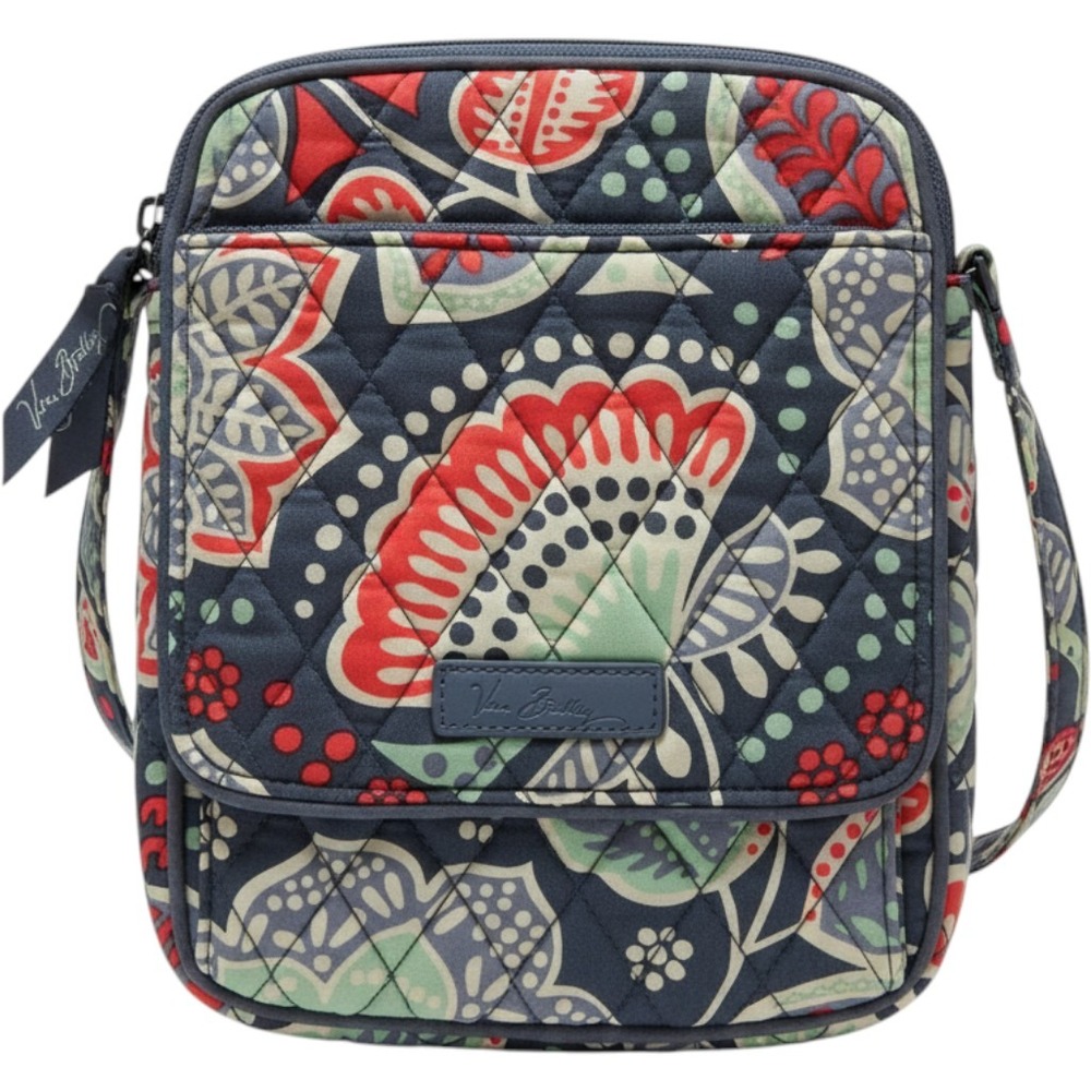 Vera Bradley Little Hipster Women Small Blue Rumba Floral Crossbody Bag